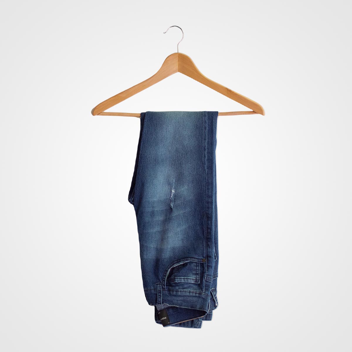 Faint Washed Denim Blue Jeans